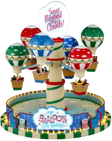 Lemax the balloon cloud hoppers bewegende draaimolen Carnival 2026