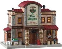Lemax the beer meister home brewing supplies verlicht kersthuisje Harvest Crossing 2025 - afbeelding 2