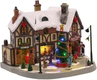 Lemax the bell & thistle tavern bewegend kersthuisje Caddington Village 2020