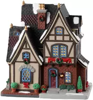 Lemax the burgher's house verlicht kersthuisje Caddington Village 2023 - afbeelding 1