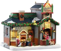 Lemax the christmas cafe verlicht kersthuisje Caddington Village 2025 - afbeelding 2