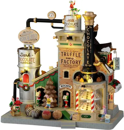 Lemax the christmas chocolatier truffle factory bewegend kersthuisje Santa's Wonderland 2022 - afbeelding 1