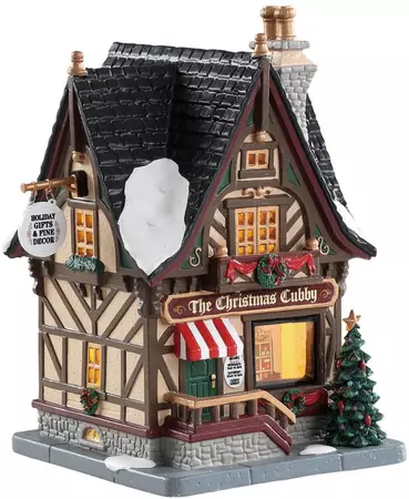 Lemax the christmas cubby verlicht kersthuisje Caddington Village 2018 - afbeelding 1