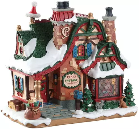 Lemax the claus cottage verlicht kersthuisje Santa's Wonderland 2018 - afbeelding 1