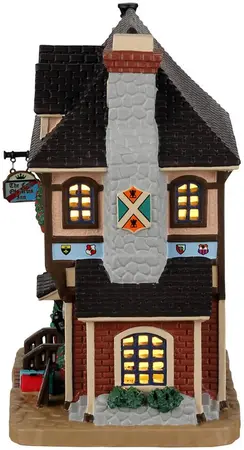 Lemax the coat of arms inn verlicht kersthuisje Caddington Village 2022 - afbeelding 3