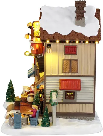 Lemax the cocoa shanty verlicht kersthuisje Harvest Crossing 2026 - afbeelding 3
