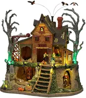 Lemax the cursed cabin bewegend huisje Spooky Town 2026
