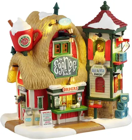 Lemax the eggnog bar verlicht kersthuisje Santa's Wonderland 2024 - afbeelding 1