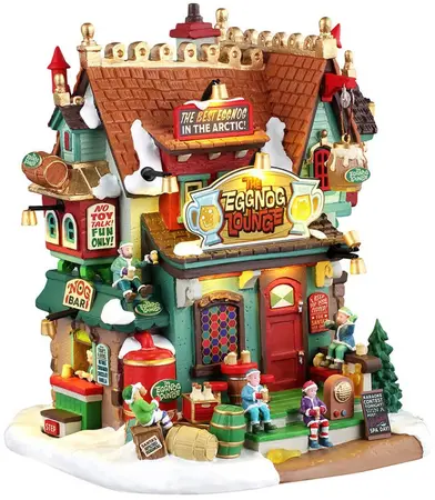 Lemax the eggnog lounge verlicht kersthuisje Santa's Wonderland 2026