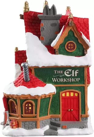 Lemax the elf workshop verlicht kersthuisje Santa's Wonderland 2018 - afbeelding 2