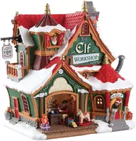 Lemax the elf workshop verlicht kersthuisje Santa's Wonderland 2018 - afbeelding 3