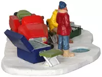 Lemax the fishing spot kerstdorp tafereel Vail Village 2014 - afbeelding 4