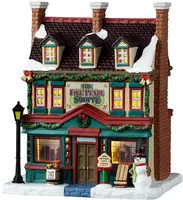 Lemax the five pence shoppe verlicht kersthuisje Caddington Village 2025 - afbeelding 1
