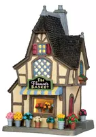 Lemax the flower basket verlicht kersthuisje Caddington Village 2015 - afbeelding 3