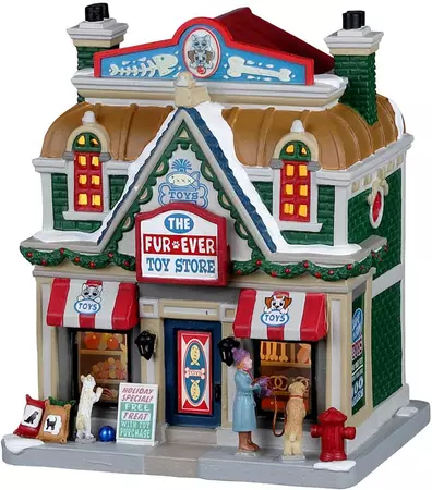 Lemax the fur-ever toy store kersthuisje Caddington Village  2023 - afbeelding 1