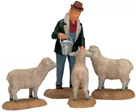 Lemax the good shepherd s/4 kerstdorp figuur type 3 Vail Village 2001