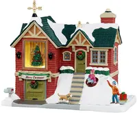 Lemax the little brick house verlicht kersthuisje Caddington Village 2025 - afbeelding 1