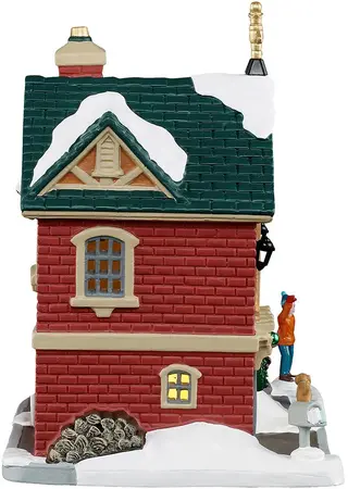 Lemax the little brick house verlicht kersthuisje Caddington Village 2025 - afbeelding 3