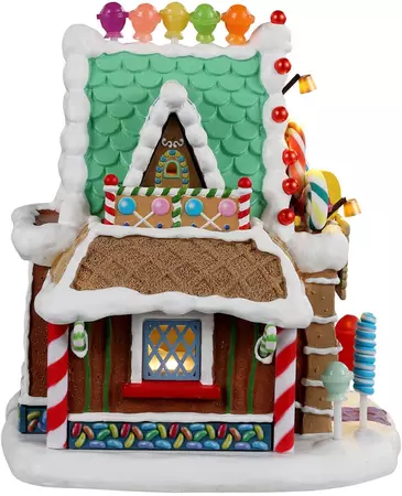 Lemax the lollipop shop verlicht kersthuisje Sugar 'N' Spice 2023 - afbeelding 2
