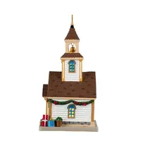 Lemax the new village church verlicht kersthuisje Caddington Village 2024 - afbeelding 3