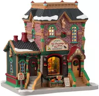 Lemax the partridge & the pear verlicht kersthuisje Caddington Village 2023 - afbeelding 1