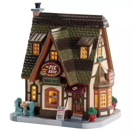 Lemax the pie shop verlicht kersthuisje Caddington Village 2018 - afbeelding 1