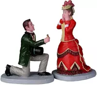 Lemax the proposal s/2 kerstdorp figuur type 3 Caddington Village 2022