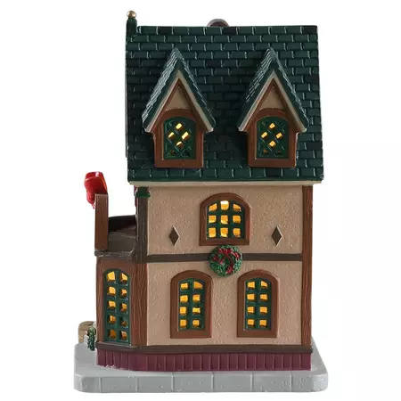 Lemax the red bow christmas shoppe verlicht kersthuisje Caddington Village 2018 - afbeelding 2