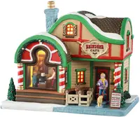 Lemax the reindeer café verlicht kersthuisje Vail Village 2025 - afbeelding 2