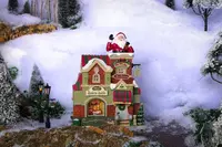 Lemax the santa shop verlicht kersthuisje Caddington Village 2024 - afbeelding 4