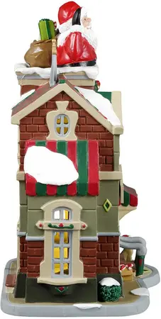 Lemax the santa shop verlicht kersthuisje Caddington Village 2024 - afbeelding 2
