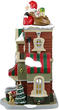 Lemax the santa shop verlicht kersthuisje Caddington Village 2024 - afbeelding 3