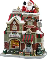 Lemax the santa shop verlicht kersthuisje Caddington Village 2024 - afbeelding 1
