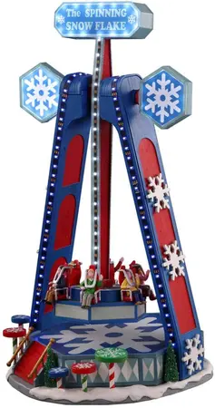 Lemax the spinning snowflake bewegende kermisattractie Carnival 2021