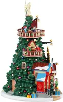 Lemax the tannenbaum tower christmas shops verlicht kersthuisje Santa's Wonderland 2025 - afbeelding 3