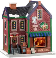 Lemax the tobacco & gift emporium verlicht kersthuisje Caddington Village 2024 - afbeelding 1