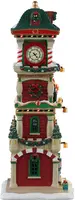 Lemax the village square clock tower verlicht kersthuisje Santa's Wonderland 2025 - afbeelding 3