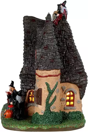 Lemax the witch's cottage, b/o led huisje Spooky Town 2022 - afbeelding 3