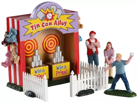 Lemax tin can alley s/7 kerstdorp tafereel Carnival 2020 - afbeelding 1