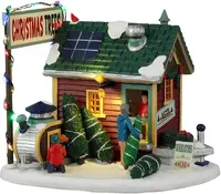 Lemax tiny house tree lot verlicht kersthuisje Vail Village 2022 - afbeelding 3