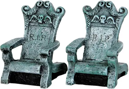 Lemax tombstone chairs, set of 2 accessoire Spooky Town 2013