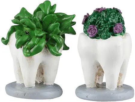 Lemax tooth plants accessoire Spooky Town 2026