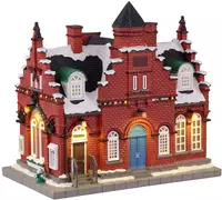 Lemax town offices 1884 verlicht kersthuisje Norman Rockwell 2023 - afbeelding 1
