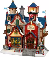 Lemax toy making school verlicht kersthuisje Santa's Wonderland 2023 - afbeelding 1