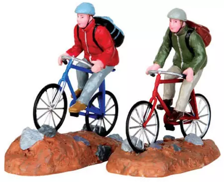 Lemax trail blazers s/2 kerstdorp figuur type 5 Vail Village 2014