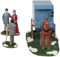 Lemax traveling photographer wagon, s/3 kerstdorp tafereel Caddington Village 2021 - afbeelding 3