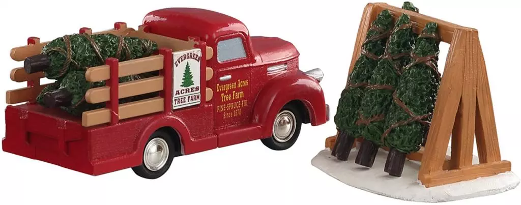Lemax tree delivery s/2 kerstdorp tafereel Vail Village 2020 - afbeelding 1