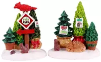 Lemax tree farm display s/2 kerstdorp accessoire Vail Village 2021