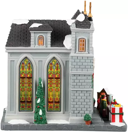 Lemax trinity church of caddington verlichte kersthuisje Caddington Village 2022 - afbeelding 2