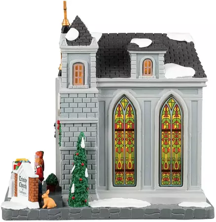 Lemax trinity church of caddington verlichte kersthuisje Caddington Village 2022 - afbeelding 3
